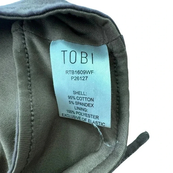 Mocha Brown Bodysuit Backless Side Cut Out TOBI Medium Strappy Low Back Halter - Picture 5 of 14